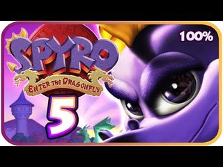 Spyro: Enter the Dragonfly Walkthrough Part 5 (Gamecube, PS2) 100% Cloud 9