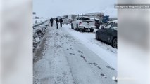 Heavy snow shuts down highway