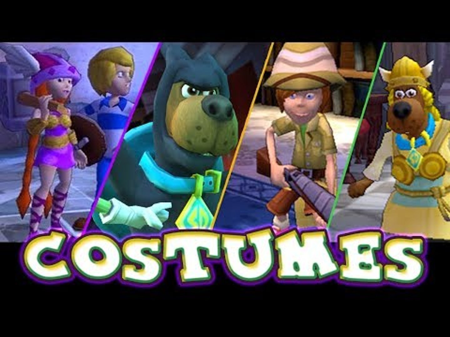 Scooby-Doo! First Frights All Costumes | All Characters (Wii, PS2) - video  Dailymotion