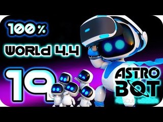 Astro Bot: Rescue Mission Walkthrough Part 19 | 100% (PS4 PSVR) World 4-4 : Crystal Cave