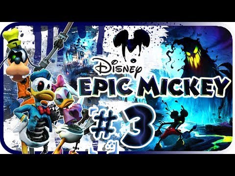 Disney Epic Mickey Walkthrough Part 3 (Wii) World of Gremlins + Boss (Clock Tower) [No Commentary]