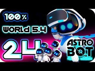 Astro Bot: Rescue Mission Walkthrough Part 24 | 100% (PS4 PSVR) World 5-4 : Molten Mayhem