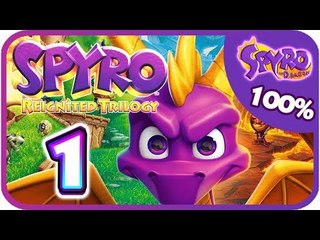 Spyro Reignited Trilogy  100%  Spyro 1 Walkthrough Part 1 (PS4, XB1) The Artisans