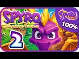 Spyro Reignited Trilogy  100%  Spyro 1 Walkthrough Part 2 (PS4, XB1) Peace Keepers