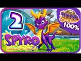 Spyro Reignited Trilogy  100%  Spyro 3 Walkthrough Part 2 (PS4, XB1) Sunrise Spring Part 2 + Boss