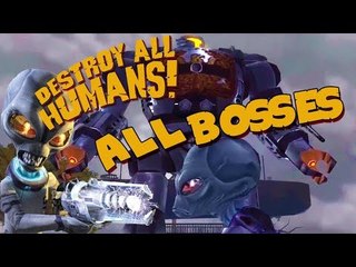Destroy All Humans! All Bosses (PS4, PS2, XBOX)