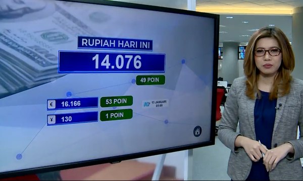 Selasa (15/1), Nilai Tukar Rupiah 14.076 per Dolar AS