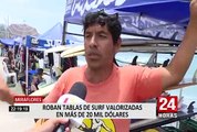Municipio de Miraflores se pronuncia por robo de tablas de surf en playa Makaja