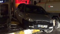 Bursa'da Faciadan Dönüldü: Kontrolden Çıkan Otomobil Akaryakıt İstasyonu Önünde Takla Attı