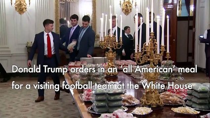 As shutdown bites, Trump foots bill for fast food feast