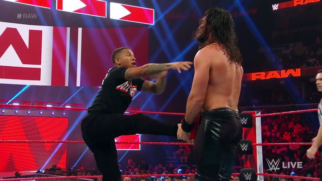 Ambrose vs. Rollins vs. Lashley - Intercontinental Title Triple Threat Match- Raw, Jan. 14, 2019