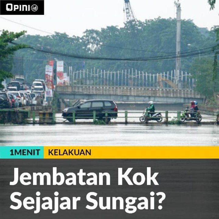 Jembatan Kok Sejajar Sungai