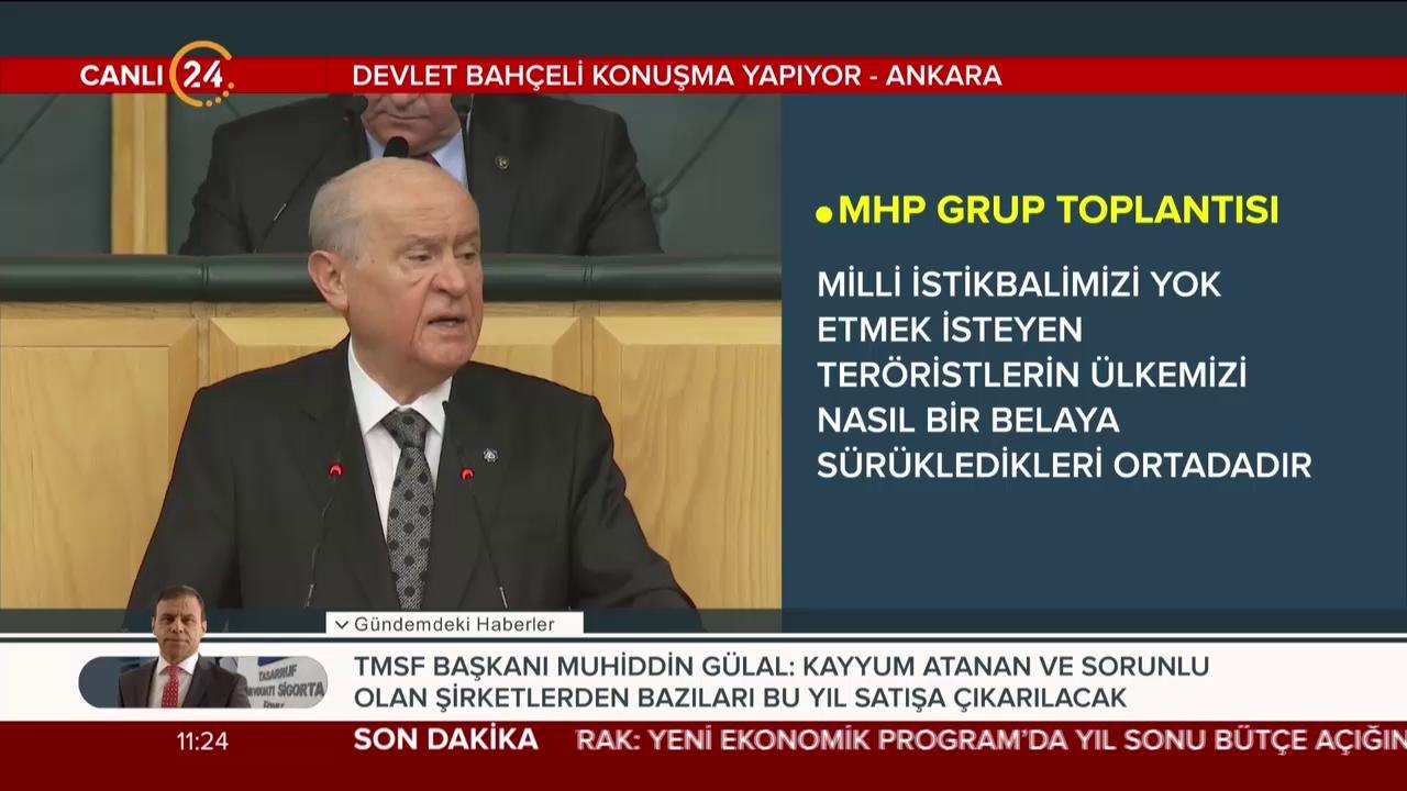 Devlet Bahçeli konuşuyor