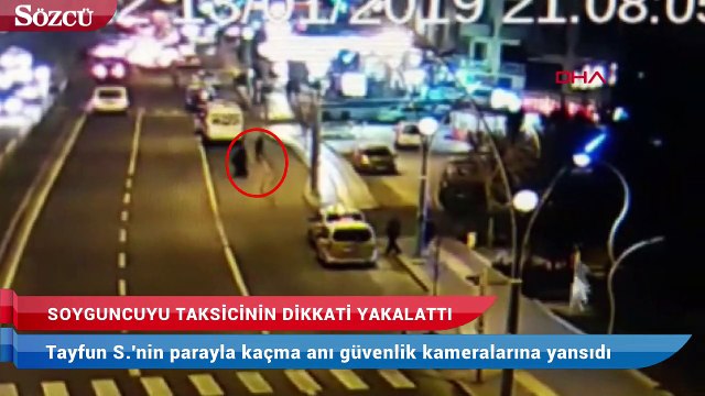 Çarşaflı ve silahlı soyguncuyu taksicinin dikkati yakalattı