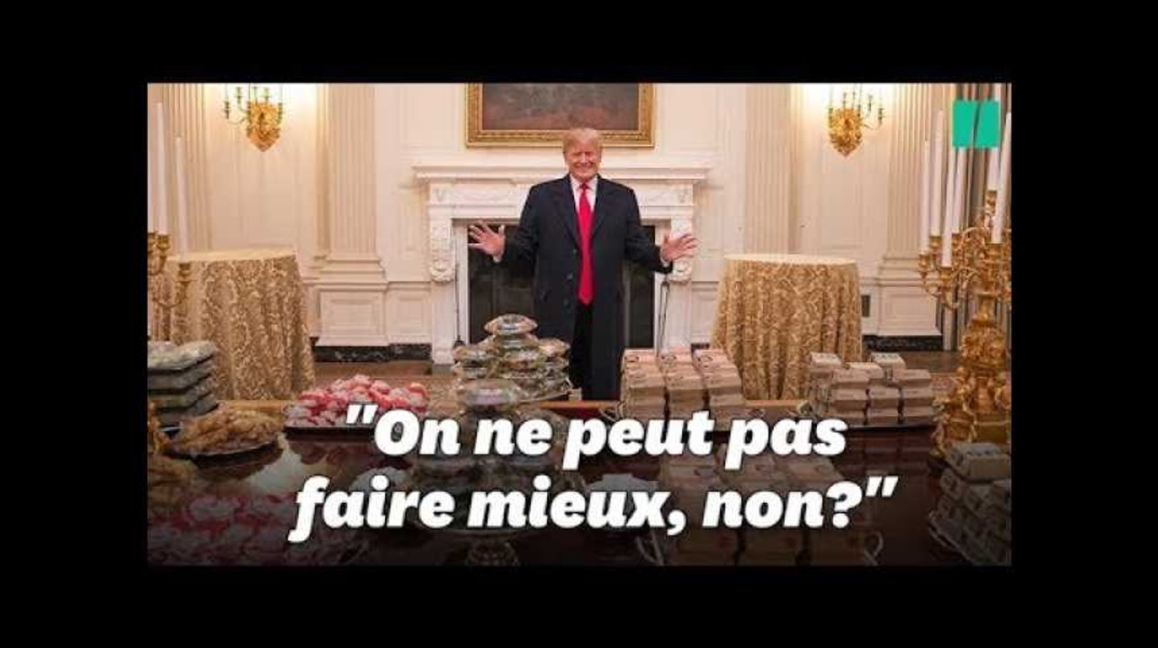 Donald Trump était vraiment fier de son buffet de fast food
