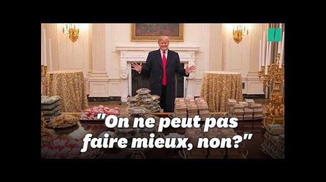 Donald Trump était vraiment fier de son buffet de fast food