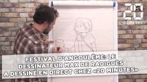 Festival d'Angoulême: Max de Radiguès dessine les personnages de sa BD «Stig & Tilde - L'île du disparu»