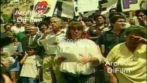 Protesta de docentes contra el gobernador Antonio Bussi 1998