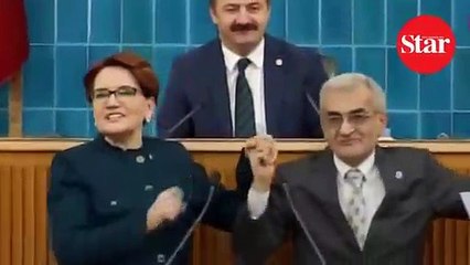 Başkan adayının bozkurt işareti Akşener’i kahkahaya boğdu