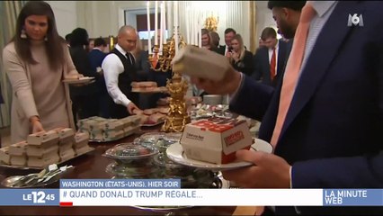 États-Unis : quand Trump régale ses invités avec des burgers et des pizzas