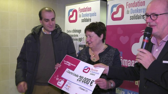 Actus : remise de chèques de la Fondation Dunkerquois Solidaire - 15 Janvier 2019