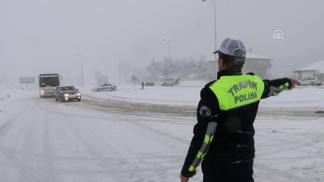 Bolu Dağı'nda Yoğun Kar Yağışı - Bolu
