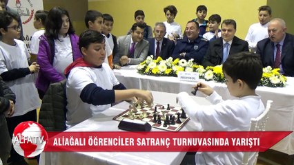 Aliağalı Öğrenciler Satranç Turnuvasında Yarıştı