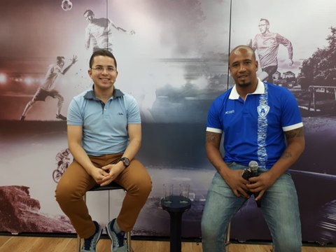 Diário Esportivo recebe o auxiliar técnico do Atlético de Cajazeiras, Fininho