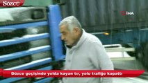 Ankara-İstanbul Karayolu trafiğe kapandı