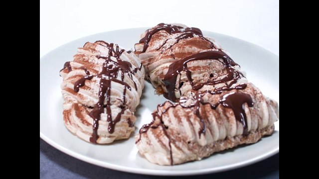 Recette de meringues marbrées au chocolat - 750g