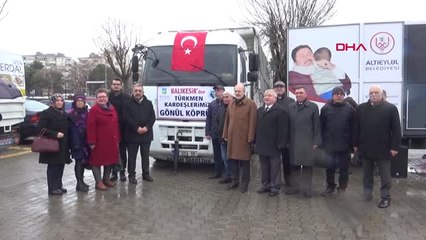 Balıkesir'den Türkmenlere Gıda ve Giyecek Yardımı