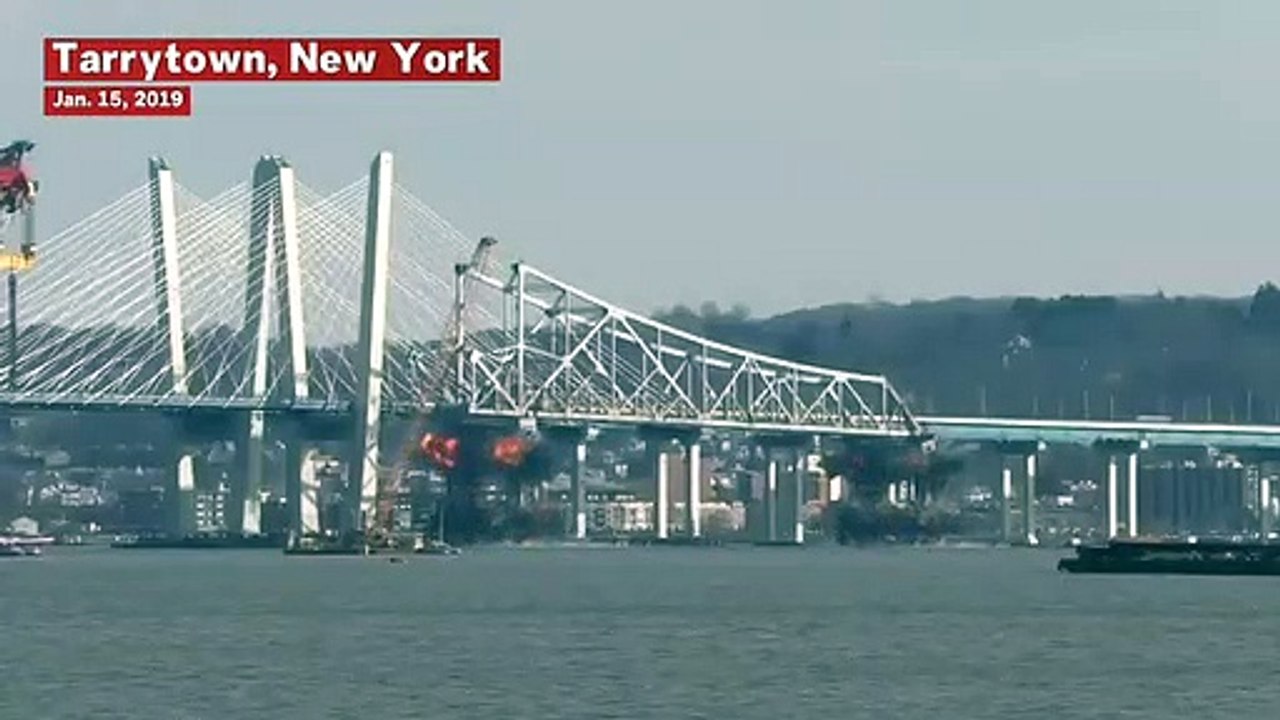 Watch: Tappan Zee Bridge Demolished In Controlled Explosion