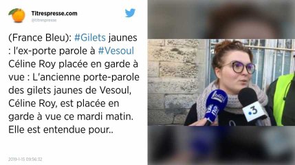 Gilets jaunes. L’ex porte-parole du mouvement à Vesoul placée en garde à vue
