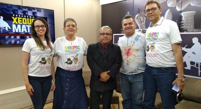 Programa Xeque Mate debate com ativistas problemática dos animais abandonados nas ruas de Cajazeiras 14.01.2019