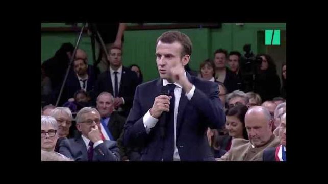 C'est de la pipe , Emmanuel Macron sur l'ISF devant les maires