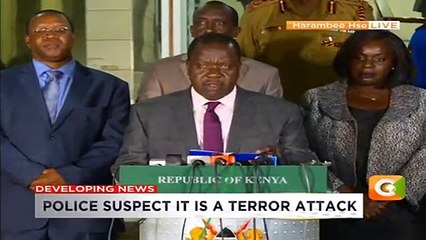 CS Matiangi says police have fully secured Dusit Hotel after attack