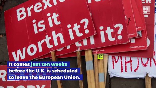 Theresa May's Brexit Deal Is Strongly Rejected by Parliament