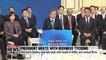 Pres. Moon calls on conglomerates to invest and create jobs