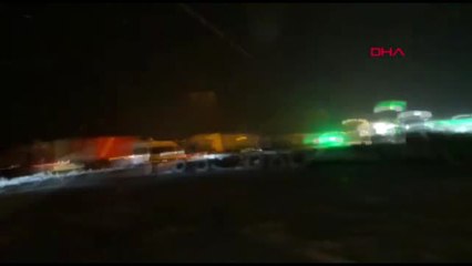 Bilecik-Eskişehir Yolunda Kar Yağışı Trafiği Aksattı