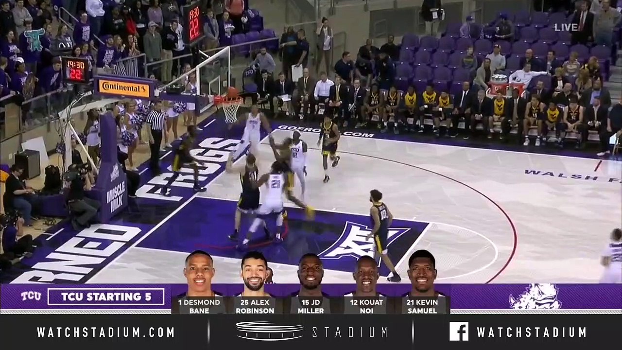 West Virginia vs. TCU Basketball Highlights (2018-19)