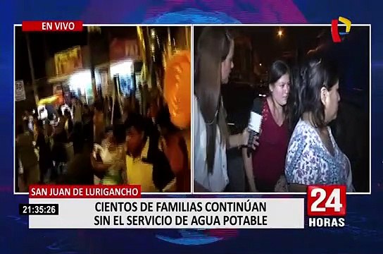 SJL: damnificados desesperados por conseguir agua potable