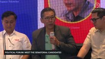 Manila House political forum: Meet the senatorial candidates