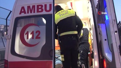 Haliç Köprüsü'nde Motosiklet ile Servis Minibüsü Çarpıştı: 1 Yaralı