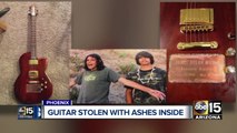 Guitar containing ashes of beloved brother stolen