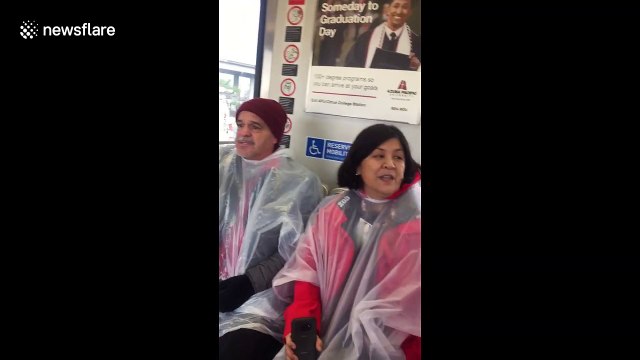 LA teachers break into rally chants on Metro enroute to second day of strikes