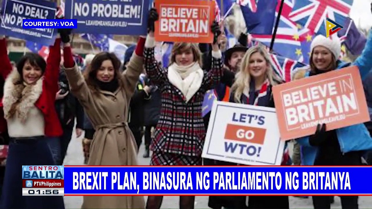 GLOBALITA: Brexit plan, binasura ng parliamento ng Britanya