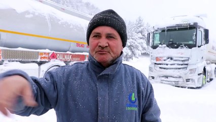 Bolu Dağı'nda kar yağışı - BOLU
