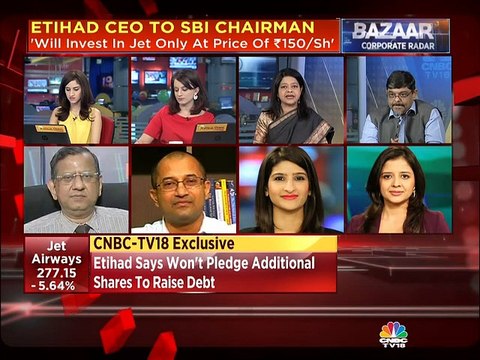 Etihad Airways says will invest in Jet Airways only at Rs 150 per share