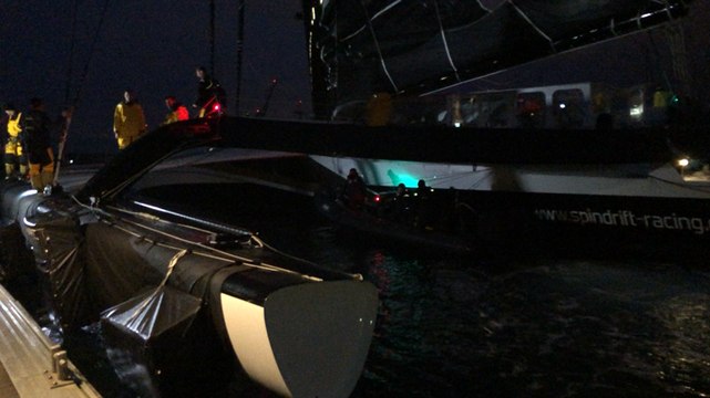 Départ des pontons de Spindrift