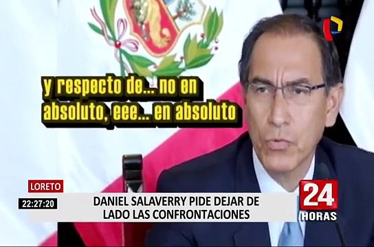 Daniel Salaverry pide dejar de lado las confrontaciones